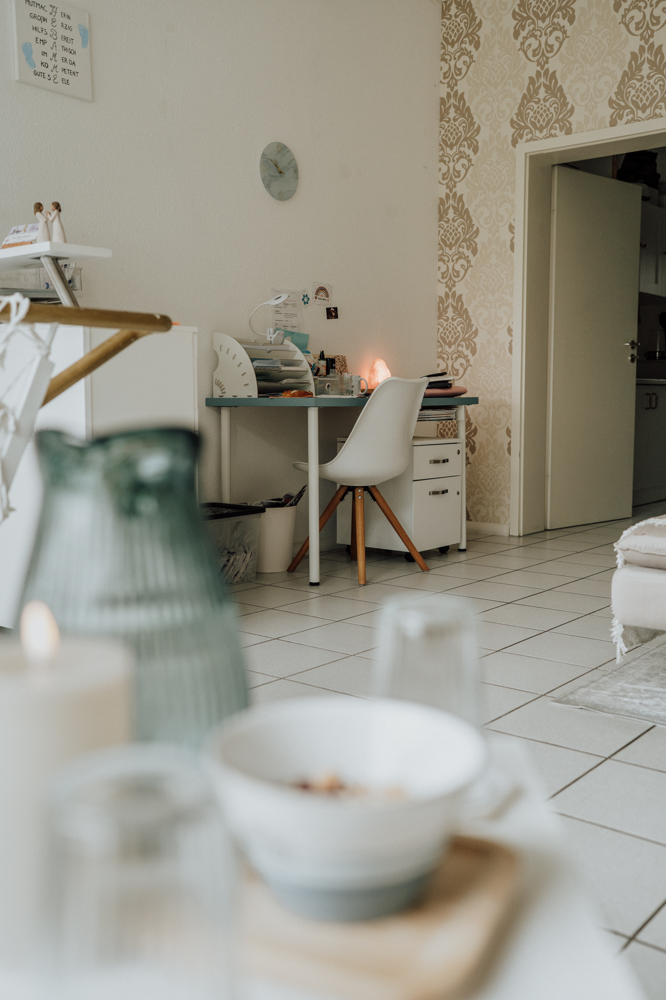 Schreibtischecke Hebammenpraxis