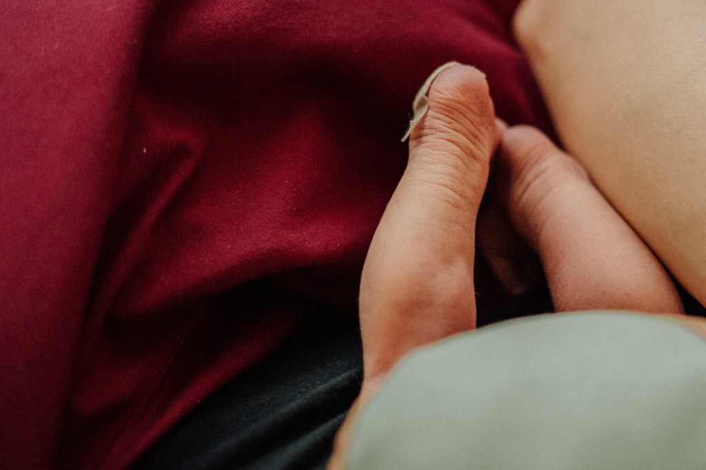 Detailaufnahme Babyferse von hinten 